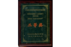 杭州龙坞茶村（上城埭村）整治改造优秀园林二等奖牌